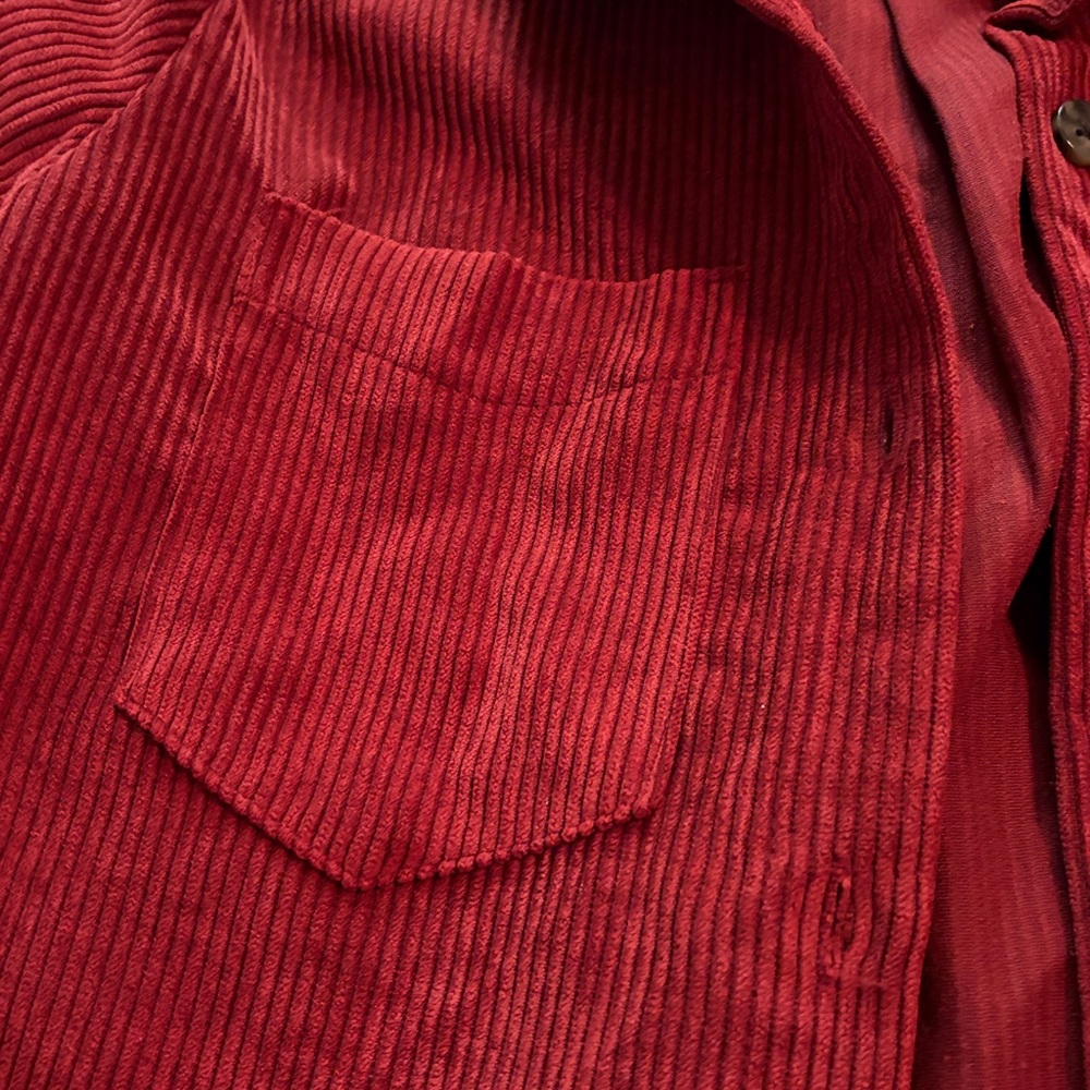 Altard state Red Corduroy Button-Up Shirt - Picture 2 of 3